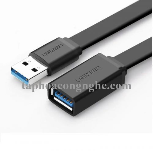Ugreen 30128 0.5M màu Đen Cáp tín hiệu nối dài USB 3.0 dáng dẹt cao cấp US129 30030128
